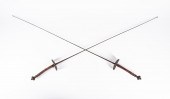 2 PCS, FENCING FOILS, WOODRUFF