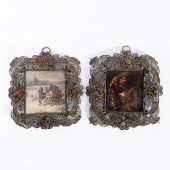 2 PCS GERMAN MINIATURE OIL PAI