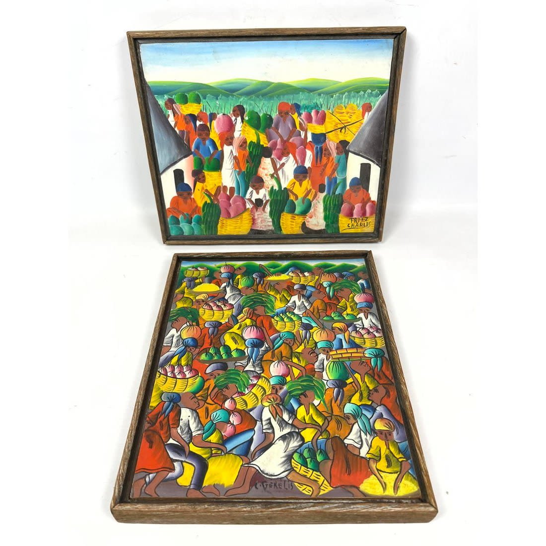 2 pcs Haitian Paintings. C. GERELIS