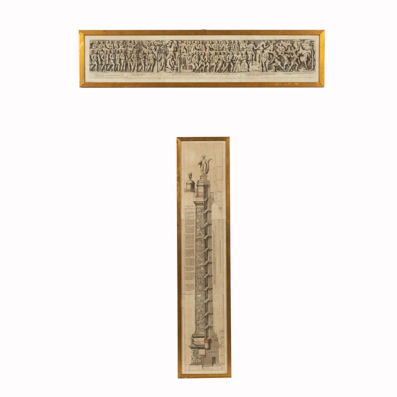 2 PCS, ITALIAN ENGRAVINGS OF