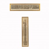 2 PCS, ITALIAN ENGRAVINGS OF T