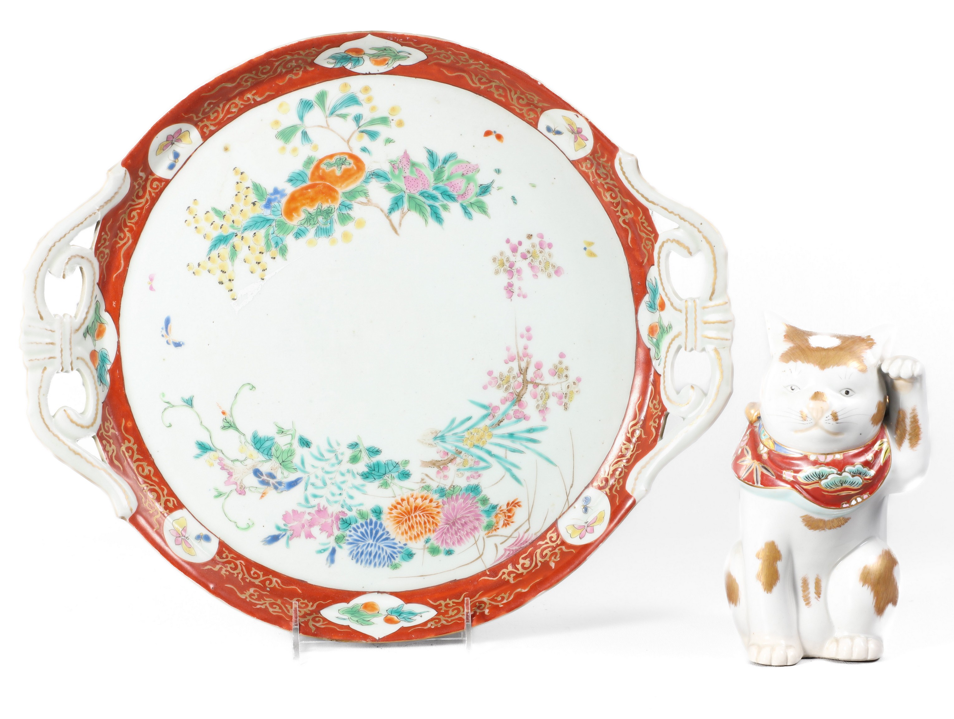 (2) Pcs Japanese porcelain, c/o