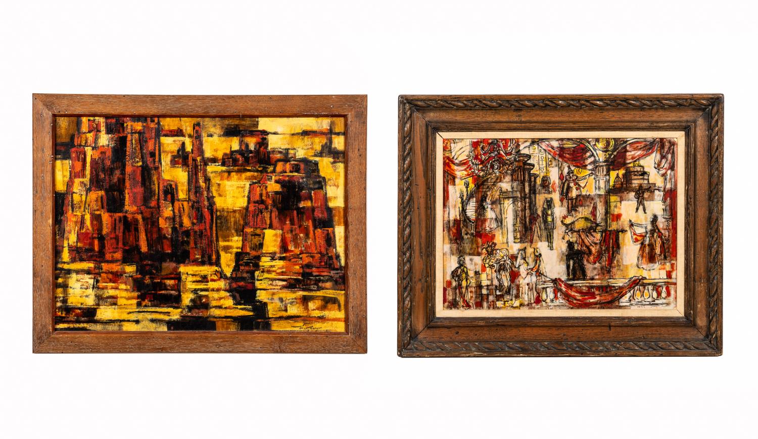 2 PCS, JOEL REEVES MID CENTURY