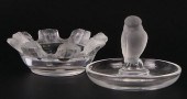 2 PCS LALIQUE FRANCE CRYSTAL T