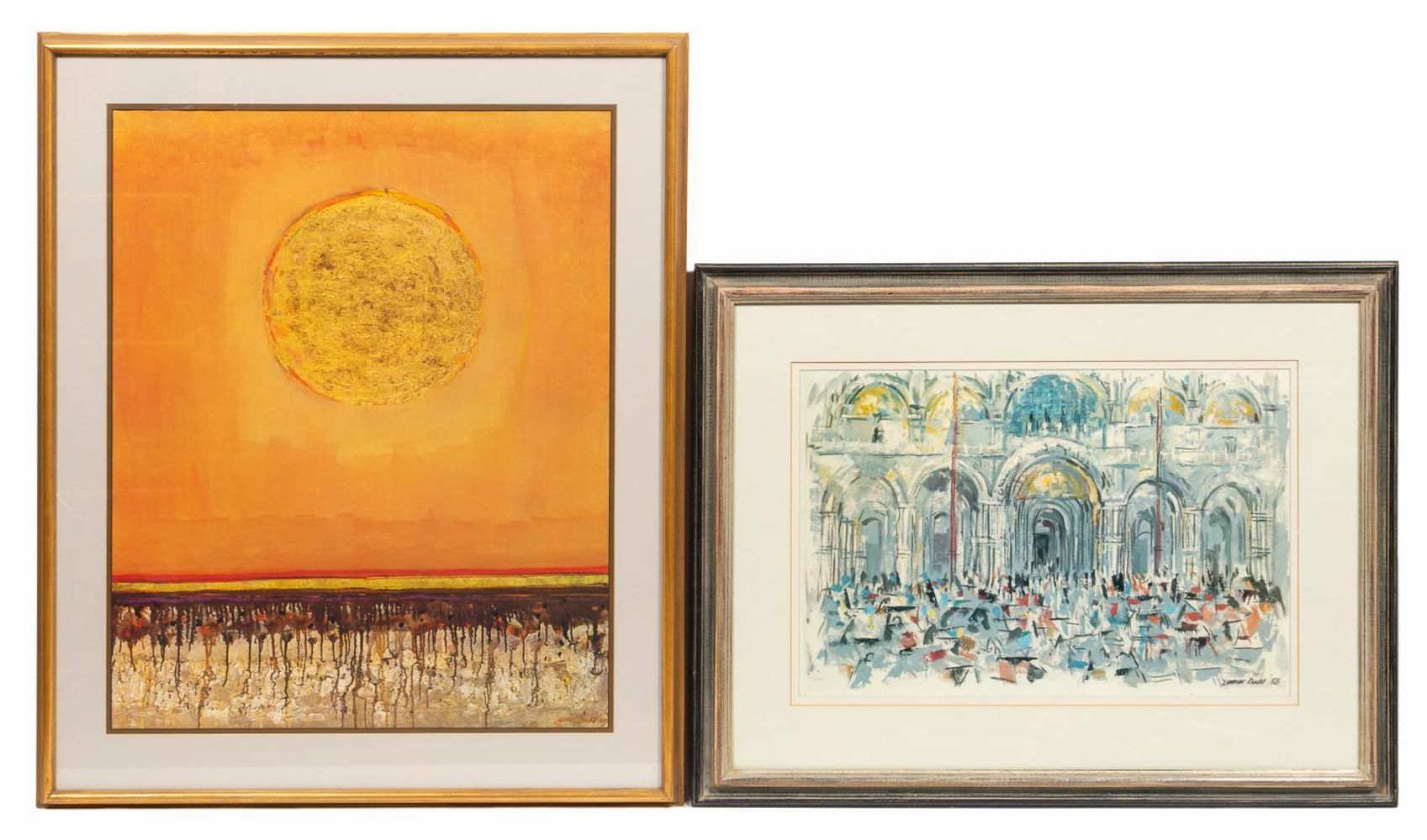 2 PCS, LAMAR DODD LITHOGRAPHS,