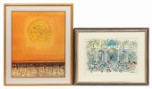 2 PCS, LAMAR DODD LITHOGRAPHS,