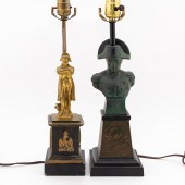 2 PCS, NAPOLEON FIGURAL TABLE