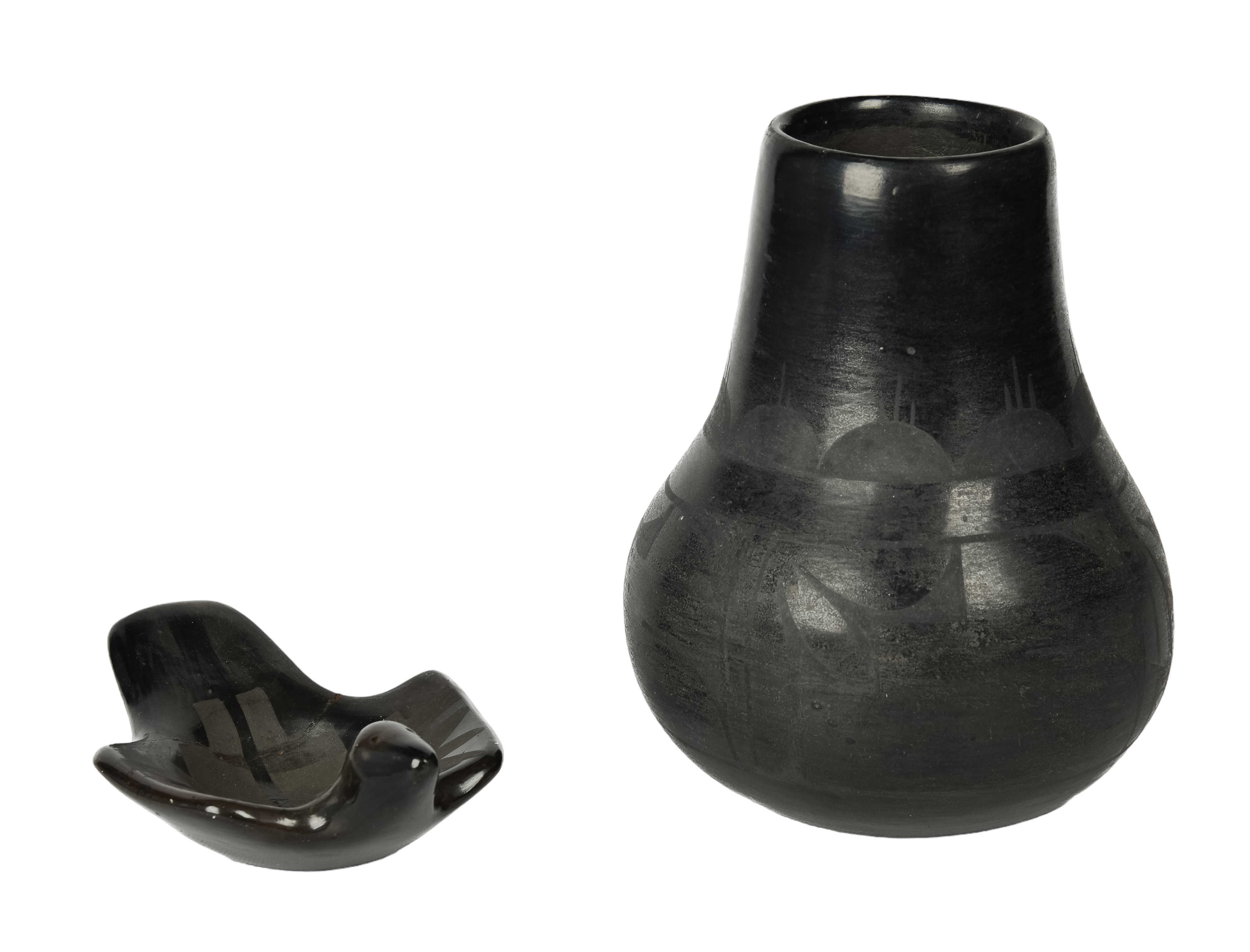(2) Pcs Native American black on