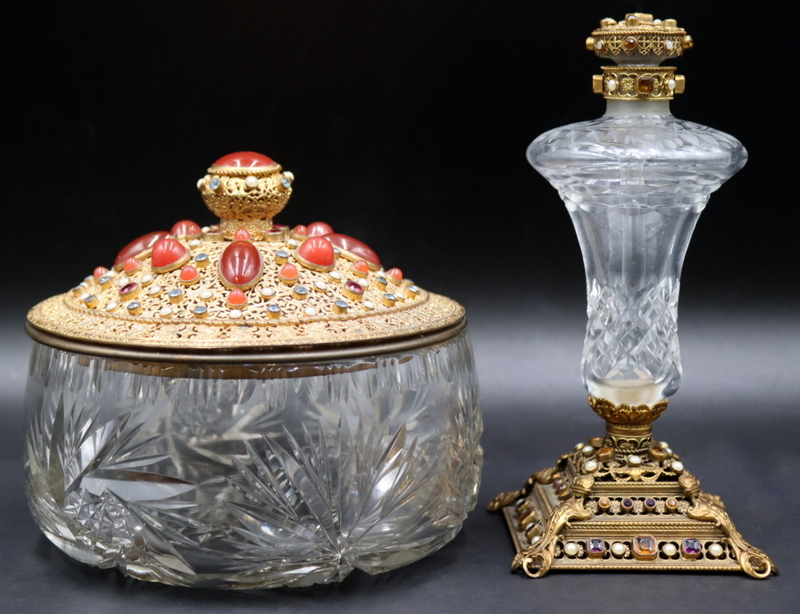 (2) PCS. OF CONTINENTAL GILT