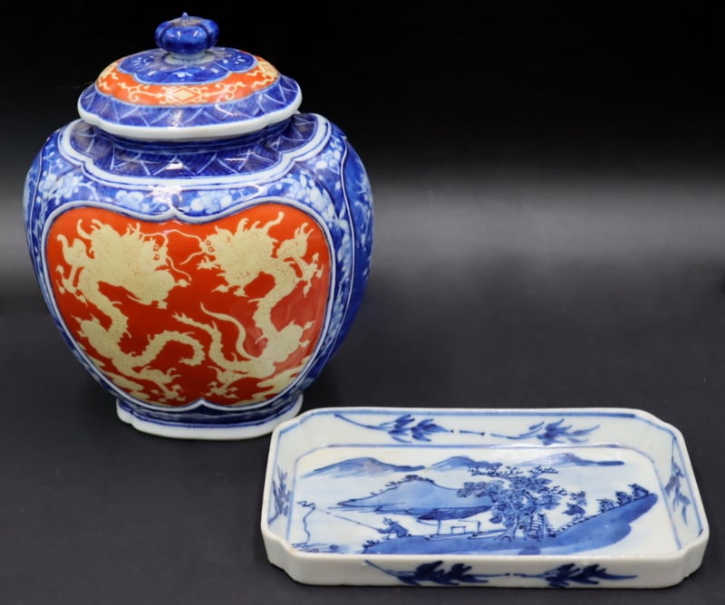 2 PCS. OF JAPANESE PORCELAINS.