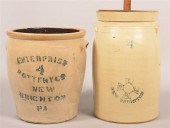 2 PCS. OF STONEWARE BY ENTERPR