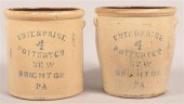 2 PCS. OF STONEWARE BY ENTERPR