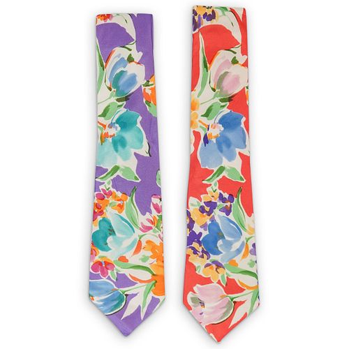 (2 PCS) PAIR OF RALPH LAUREN SILK