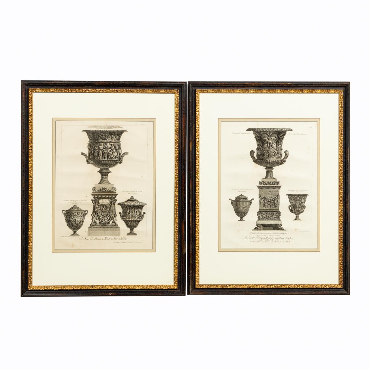 2 PCS, PIRANESI CLASSICAL