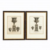 2 PCS, PIRANESI CLASSICAL ENGR