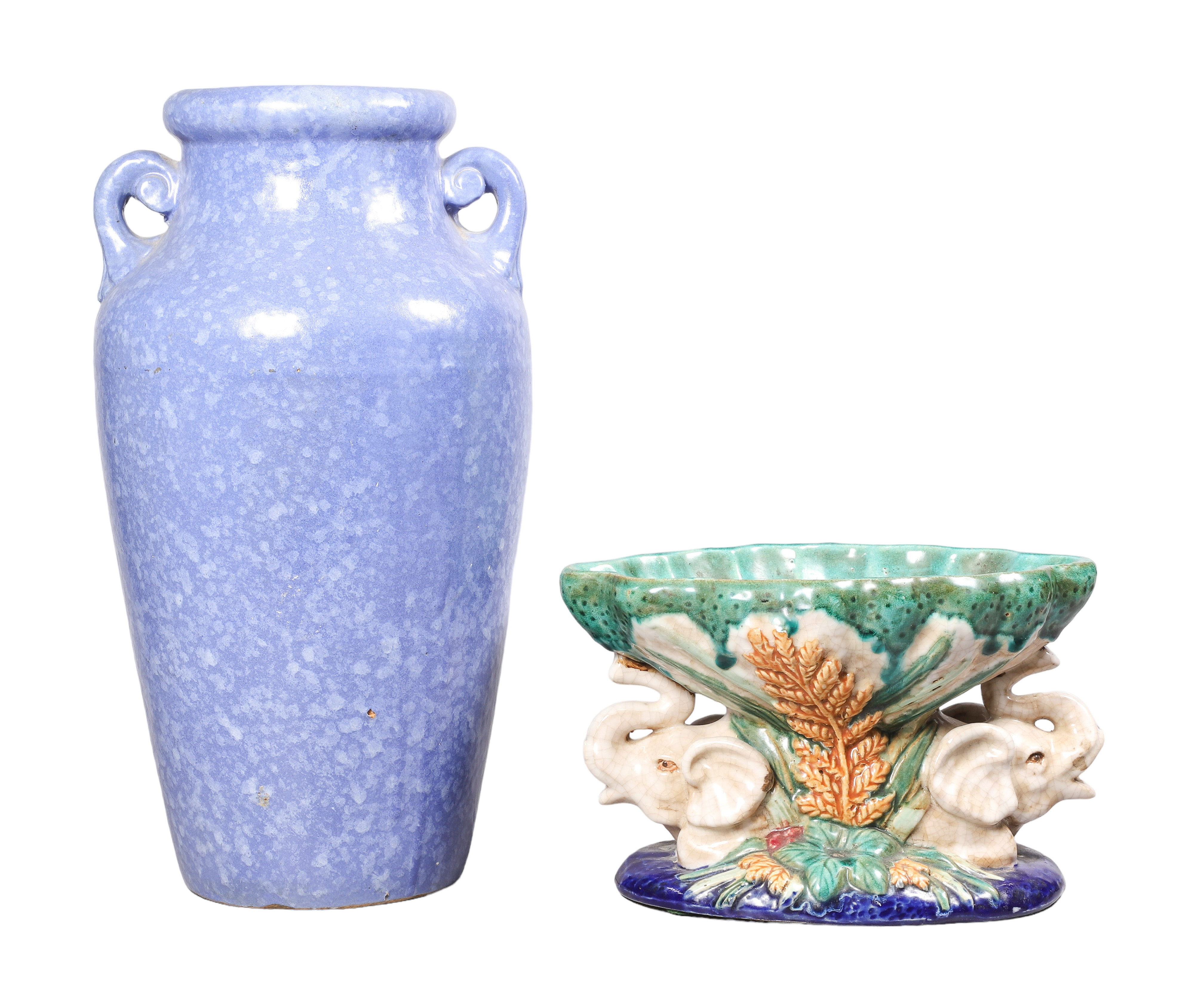 (2) Pcs pottery, c/o unmarked