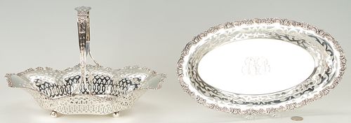 2 PCS. STERLING SILVER PIERCED