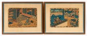 2 PCS, UTAGAWA KUNISADA, JAPAN