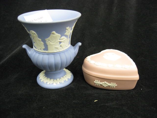 2 pcs. Wedgwood Jasperware;pink