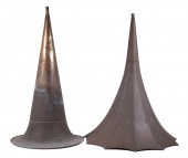 (2) PERIOD GRAMAPHONE HORNS In
