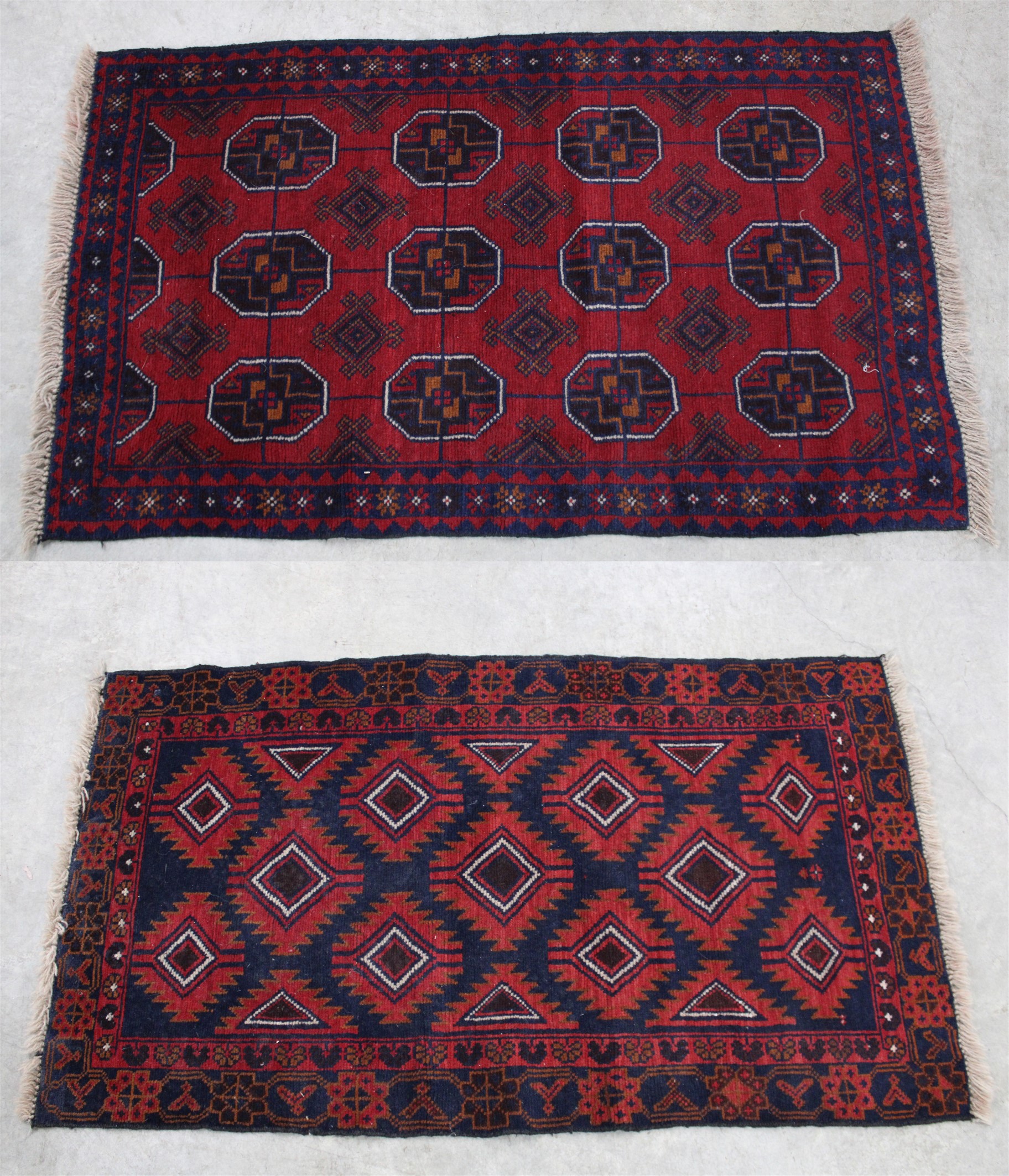 2 PERSIAN AFGHAN TRIBAL THROW