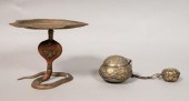 2 PERSIAN BRASS TABLE TOP ITEM