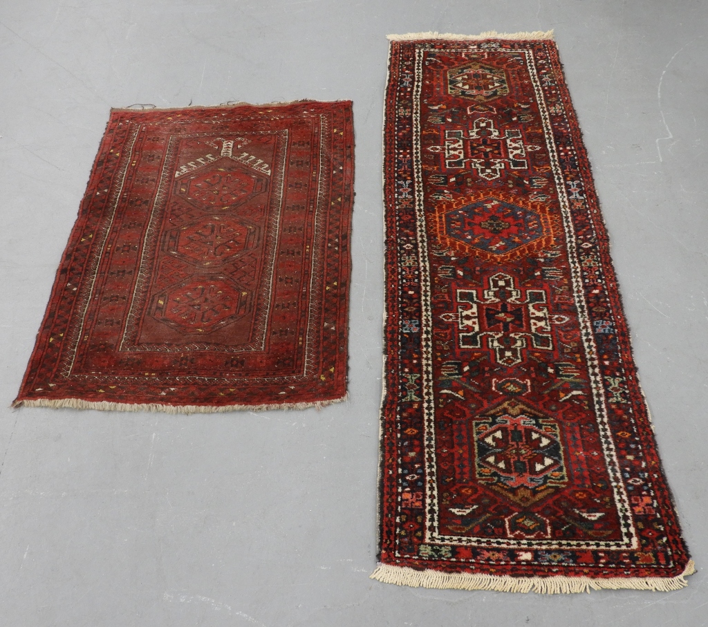 2 PERSIAN MIDDLE EASTERN PRAYER RUG