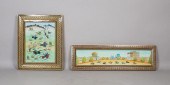 2 PERSIAN PAINTINGS ON BONE2 P
