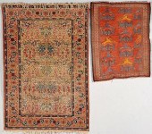 2 PERSIAN RUGS, KIRMAN & TRIBA