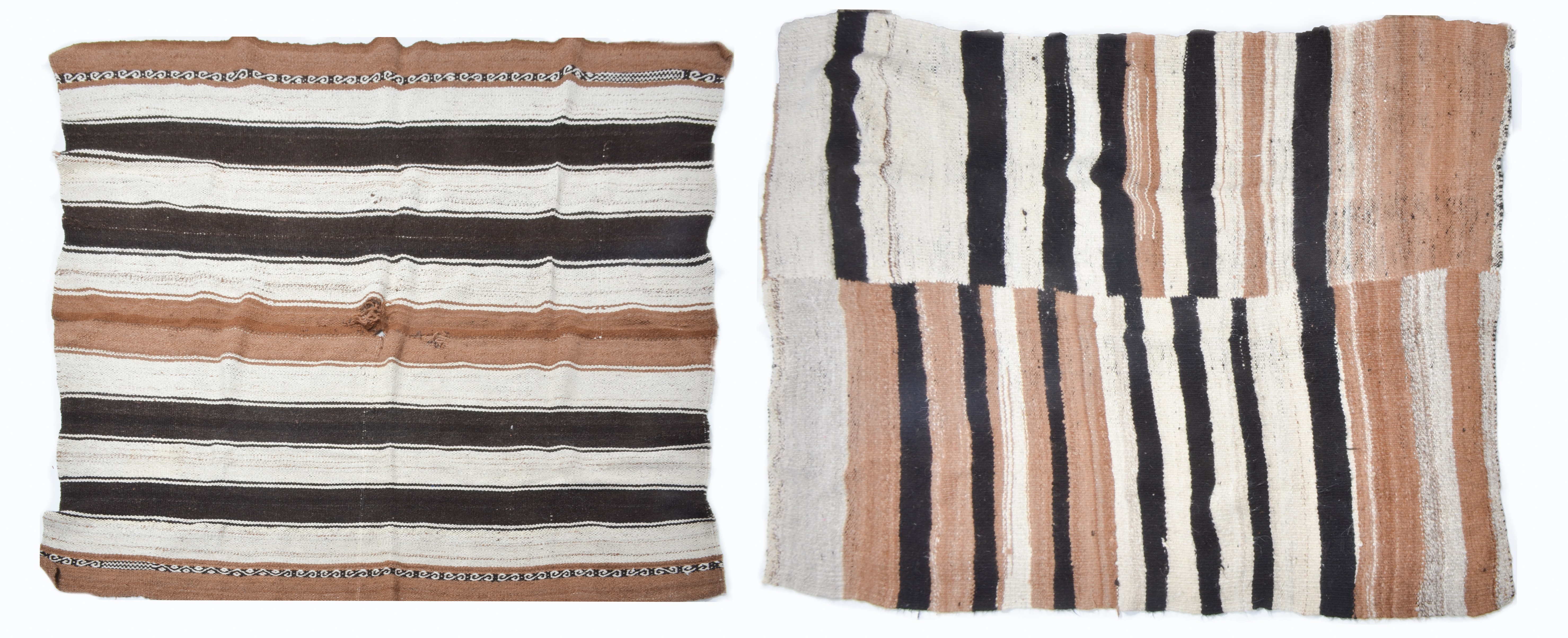 (2) Peruvian wool rugs/throws,