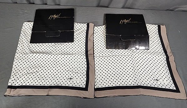 2 Peter Nygard Silk Scarves in