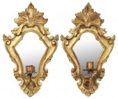 (2) PETITE FLORENTINE GILT MIR