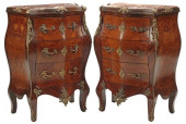 (2) PETITE LOUIS XV STYLE MARB