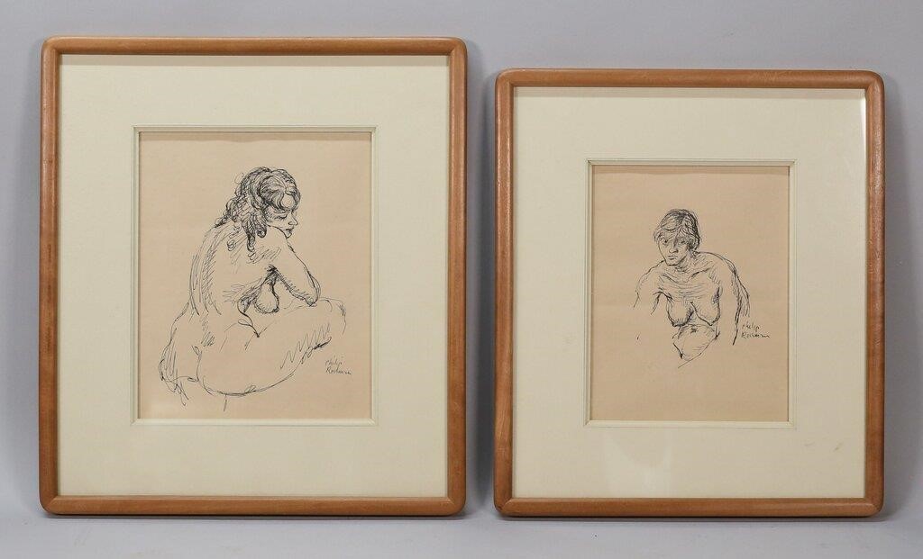 2 PHILIP REISMAN PEN & INK