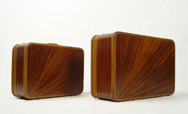 2 PIECE AMELIA EARHART MAHOGANY