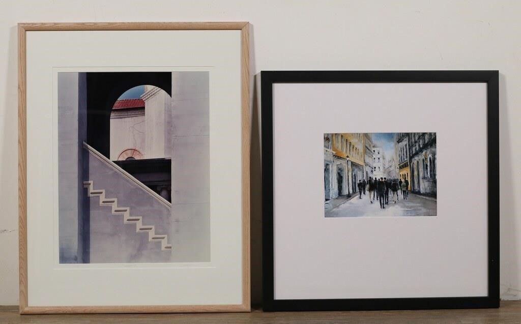 2 PIECE ART LOT DAVID KILEY & DIANE