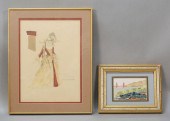 2 PIECE ART LOT JOHN PENNOYER,