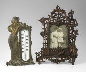 2 PIECE ART NOUVEAU THERMOMETE