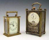 2 PIECE CARRIAGE CLOCKS FRENCH