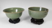 2 PIECE CHINESE CRACKLE CELADO