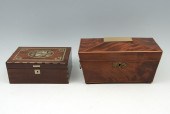 2 PIECE CIGAR AND TEA BOX: Com