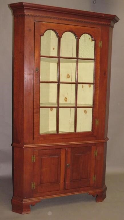 2 PIECE CORNER CUPBOARDca. 20th