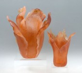 2 PIECE DAUM FRANCE PATE DE VE