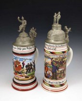2 PIECE GERMAN REGIMENTAL STEI