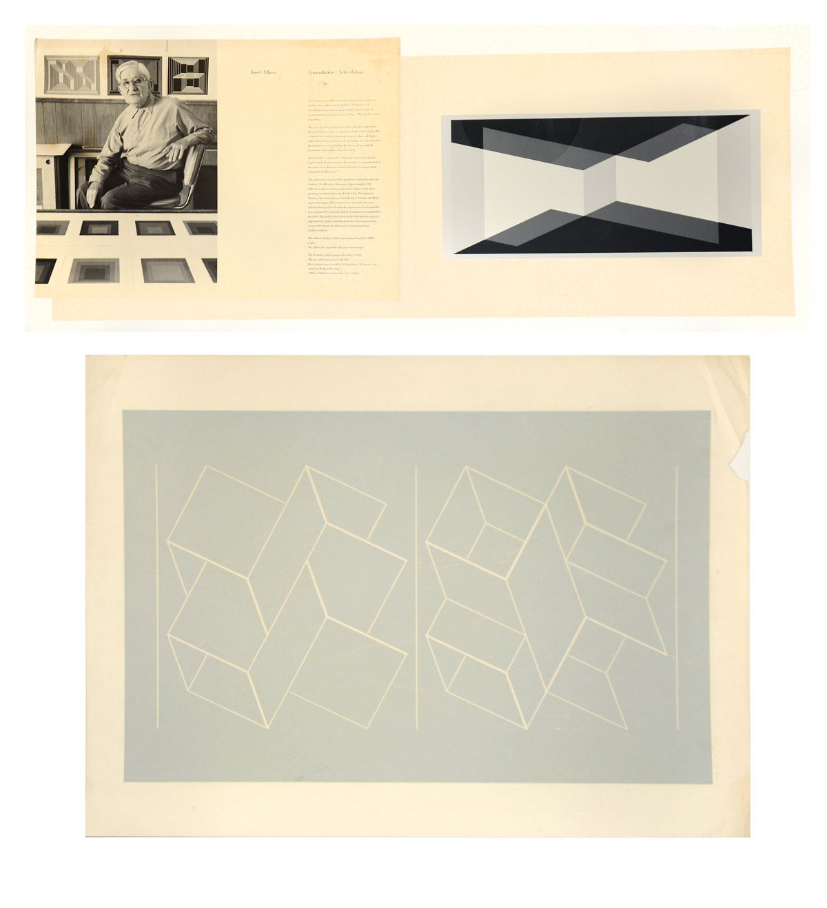 2-PIECE JOSEPH ALBERS SERIGRAPH