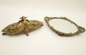2 PIECE LOT; BRONZE DOUBLE INK
