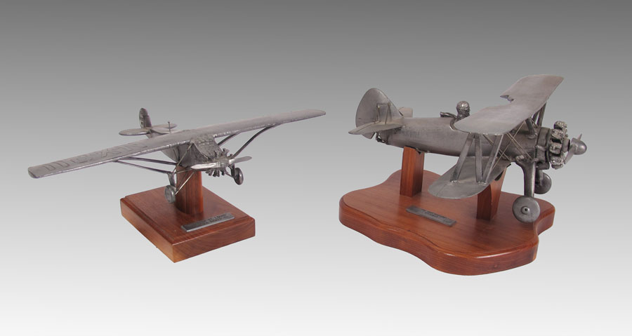 2 PIECE MICHAEL RICKER PEWTER
