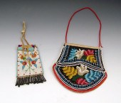 2 PIECE NATIVE AMERICAN BEADED