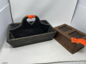 2 PIECE PRIMITIVE FOOT WARMER