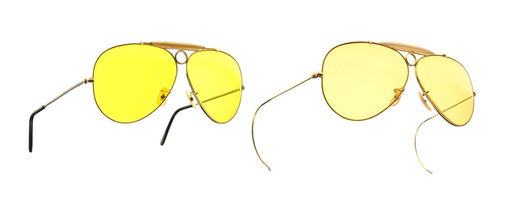 2 PIECE RAY BAN VINTAGE SUNGLASSES:
